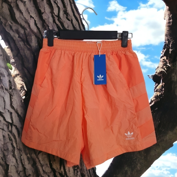 adidas Pants - NEW Adidas Originals orange female shorts 8 uk Logo